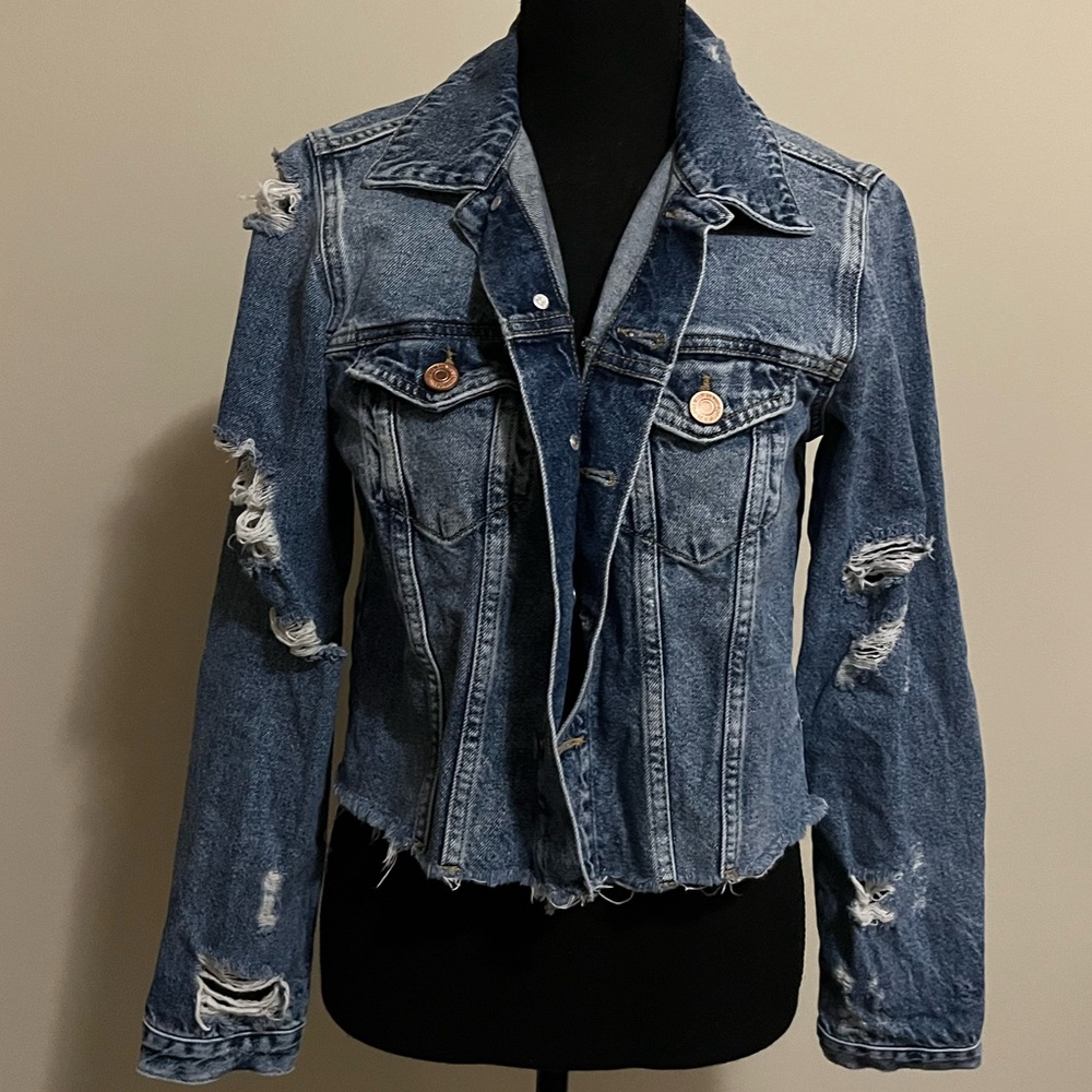 Cropped jean Jacket
